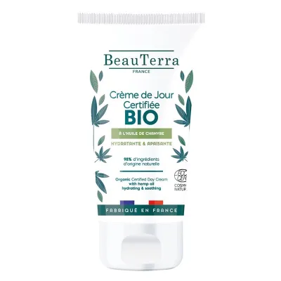 Beauterra tagescreme hanf&aloe vera bio