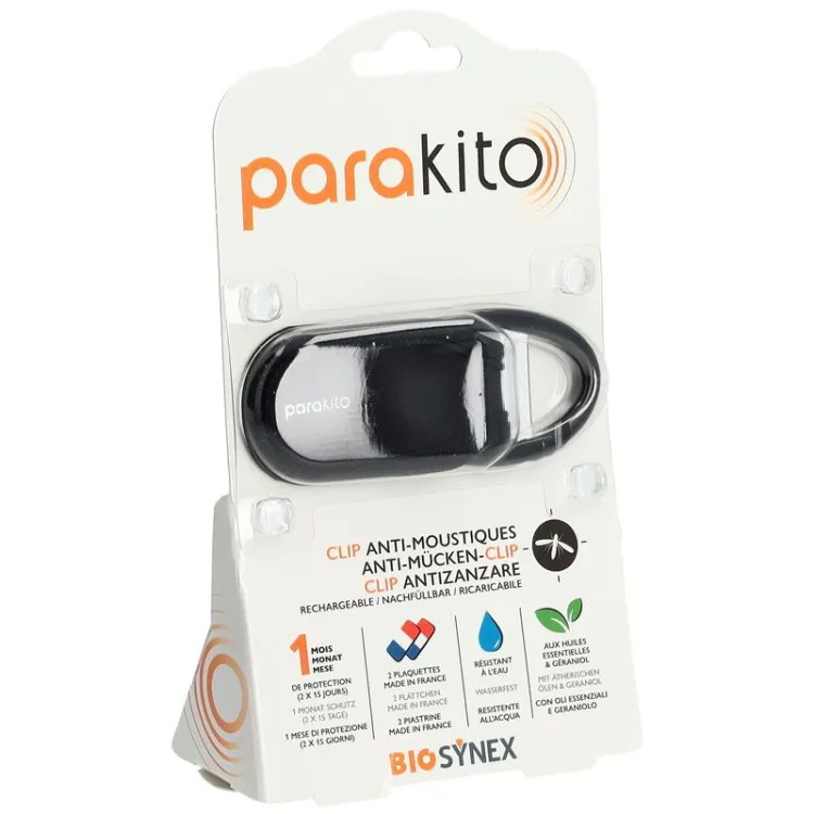 PARAKITO Clips für Kinderwagen Rucksack schwarz PARAKITO Clips für Kinderwagen Rucksack schwarz