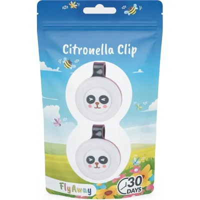 Flyaway citronella-clip panda duopack