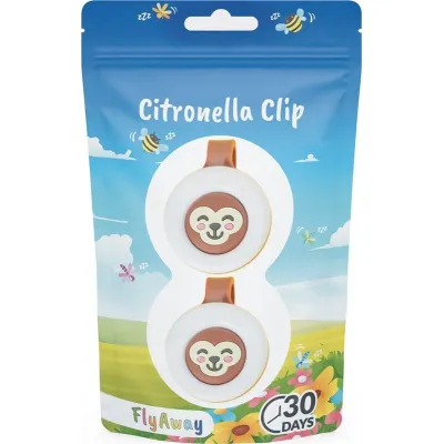 Flyaway citronella-clip monkey duopack