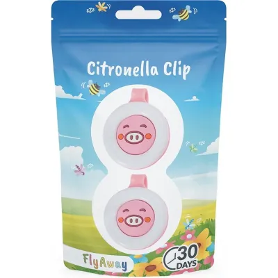 Flyaway citronella-clip pig duopack