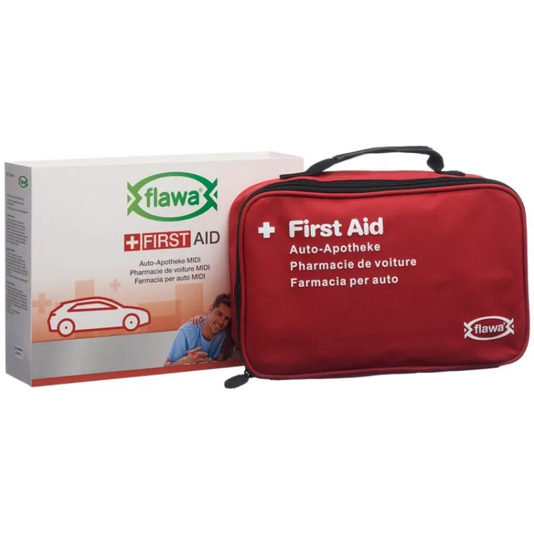 FLAWA Auto-Apotheke Midi Bag rot FLAWA Auto-Apotheke Midi Bag rot