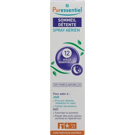 Puressentiel Entspannter Schlaf Umgebungsspray 12 ätherische Öle 200 មីលីលីត្រ