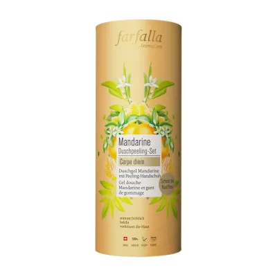 FARFALLA Duschpeeling-Set Mandarine