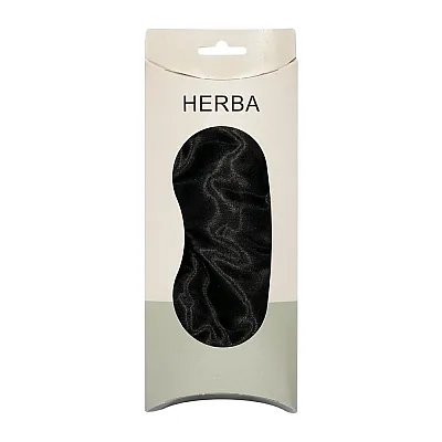 HERBA Schlafmaske 21x9cm schwarz
