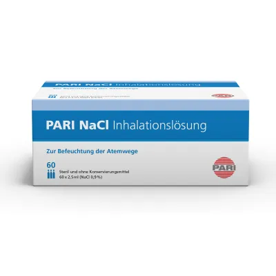 PARI NaCl Inhal Lös 0.9 % isot 60 Amp 2.5 ml