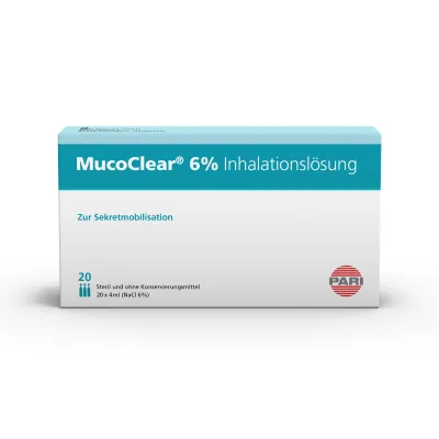 PARI MucoClear NaCl Inhal Lös 6 % hyp 20 Amp 4 ml