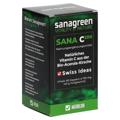 SANA C200 sanagreen Vitamin C Kaps Acer Bio 60 Stk