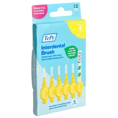 TEPE Interdental Brush 0.7mm gelb 6 Stk