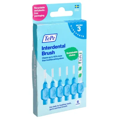 TEPE Interdental Brush 0.6mm blau 6 Stk