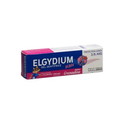 ELGYDIUM Kids rote Beeren 3-6J Zahnpasta 50 ml