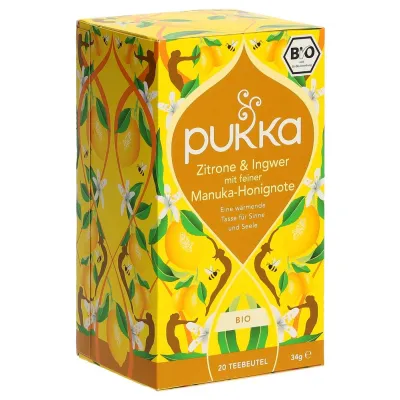 PUKKA Zit Ingwer & Manuka Honig Tee Bio DE 20 Stk