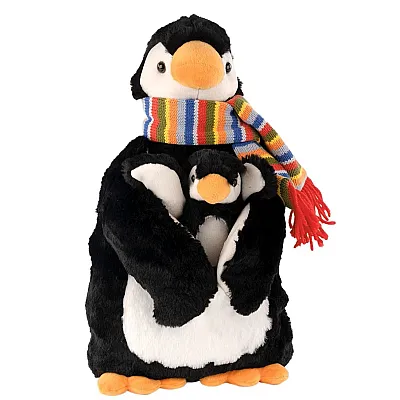 SÄNGER Wärmflasche Plüschtier 0.8l Pinguin James