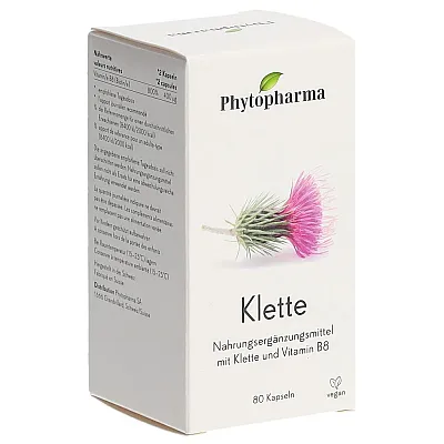 PHYTOPHARMA Klette Kaps Ds 80 Stk