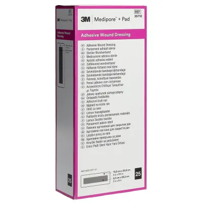 3M MEDIPORE+PAD 10x25cm Wundkissen 5x20.5cm 25 Stk