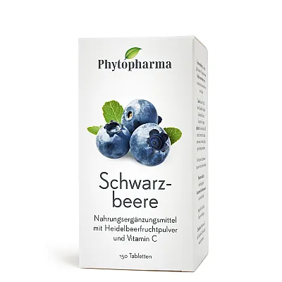 PHYTOPHARMA Schwarzbeere Tabl Ds 150 Stk