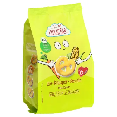 FRUCHTBAR Knusper-Brezeln Bio Mais-Karotte 25 g