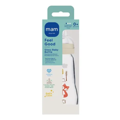 MAM Feel Good Glasflasche 260ml 2+m Unisex (n)