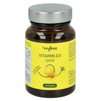 HEYBEE Vitamin D3 2200 IE + Propolis Kaps 60 Stk HEYBEE Vitamin D3 2200 IE + Propolis Kaps 60 Stk