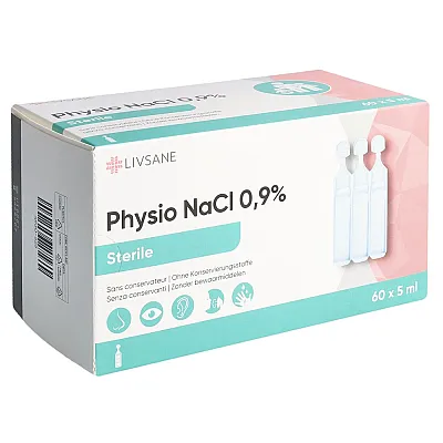 LIVSANE Physio NaCl 0.9 % steril 60 Amp 5 ml