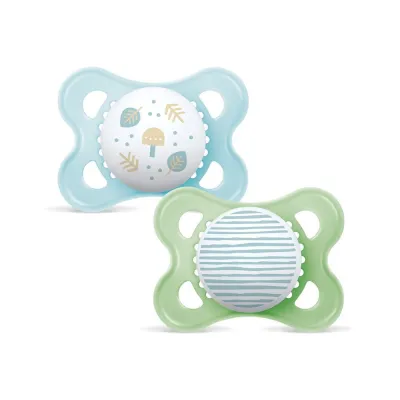 MAM Original Nuggi Sil 0-6m Boy (n) 2 Stk