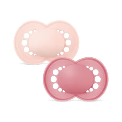 MAM Original Nuggi Sil 16-36m Girl (n) Box 2 Stk