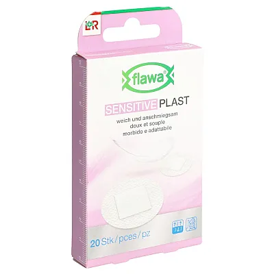 FLAWA Sensitive Plast Pflaster 2.2cm rund 20 Stk