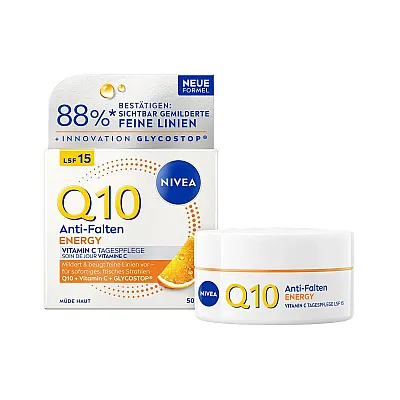 NIVEA Q10 Energy Tagespflege Anti-Falt LSF15 50 ml