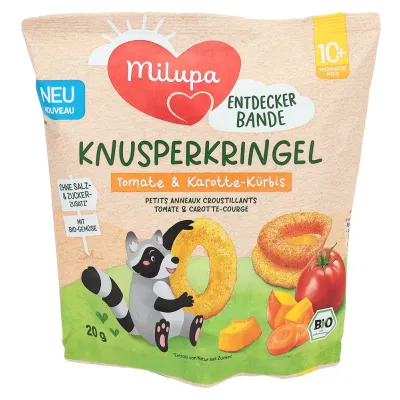 MILUPA Bio Knusperkringel Tom&Karot Kürb 10M 20 g