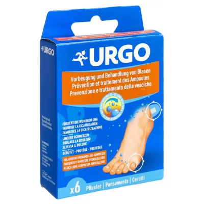URGO Blasenpflaster Hydrokolloid Kompresse 6 Stk