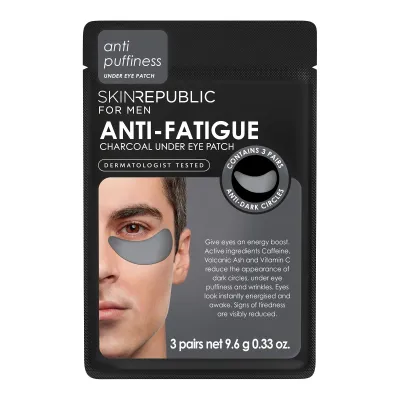 SKIN REPUBLIC Men's Anti-Fati Char Eye Pat 3 Paar SKIN REPUBLIC Men's Anti-Fati Char Eye Pat 3 Paar