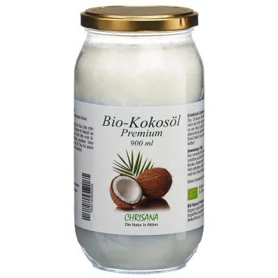 CHRISANA Kokosöl Bio Glas 900 ml CHRISANA Kokosöl Bio Glas 900 ml
