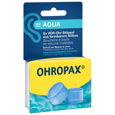 ohropax硅胶aqua耳塞6 pcs