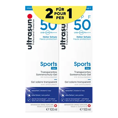 ULTRASUN Sports Gel SPF 50 Duo 2 x 100 ml ULTRASUN Sports Gel SPF 50 Duo 2 x 100 ml