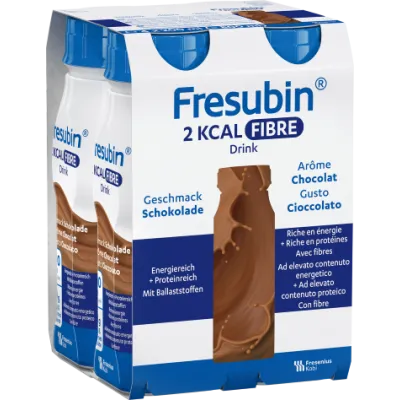 FRESUBIN 2 kcal Fibre DRINK Schoko 4 Fl 200 ml